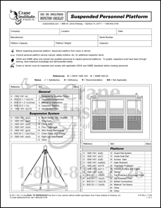 Suspended Personnel Platform Annual/Periodic Inspection Checklist