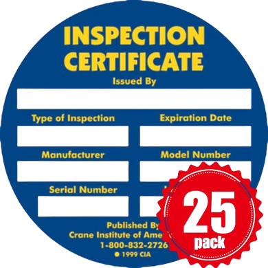 Inspection Decals - Pack of 25 Decals (READ DESCRIPTION)