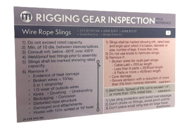 Rigging Gear Inspection Field Reference Pamphlet