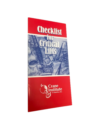 Checklist for Critical Lifts