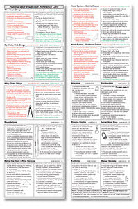 Rigging Gear Inspection Reference Card Pocket Size