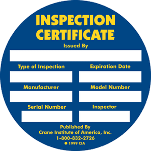 Inspection Decals