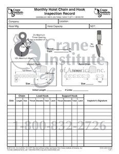 Inspection Checklists - Pre Op- 080318 – Crane Institute of America