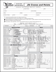 Jib Cranes & Hoist Annual/Periodic Inspection Checklist